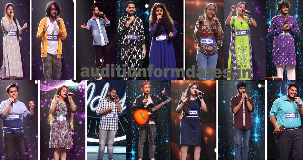 indian idol 12 contestants list