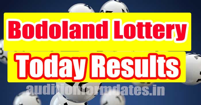 Bodoland Lottery Result Today