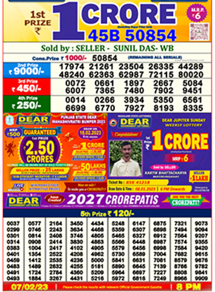 Lottery Sambad 2023